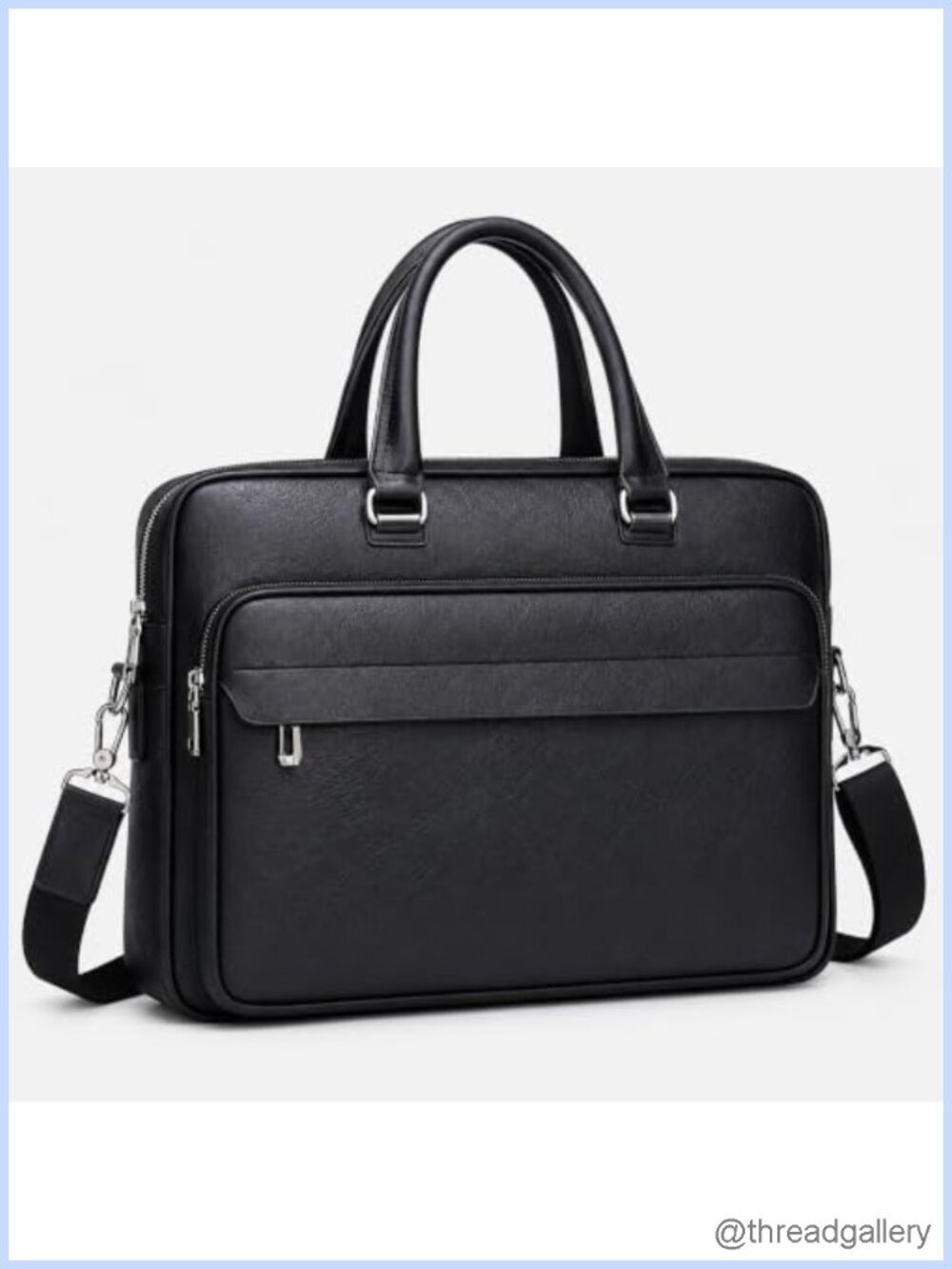Vintage Leather Laptop Briefcase 15.6 Inch Messenger Bag Crossbody Shoulder